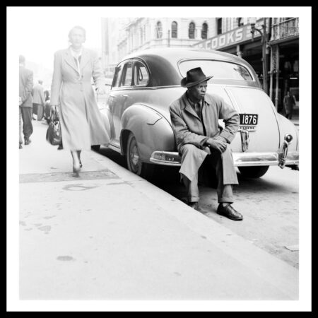 Ginger Odes – Man on Bumper, Cape Town, 1958.