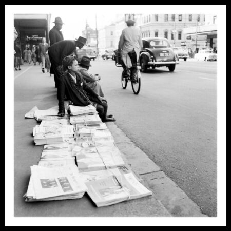 Ginger Odes – Paper Boy in Adderley Street, 1958.