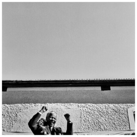 Keith Bernstein – Nelson Mandela Celebrating with Joy Keith Bernstein – Nelson Mandela Celebrating with Joy