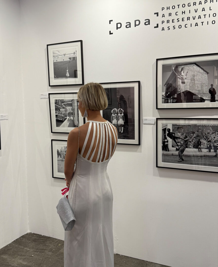 Visitors viewing South African photography at the Gallery F and PAPA-SA presentation at Investec Cape Town Art Fair 2026.